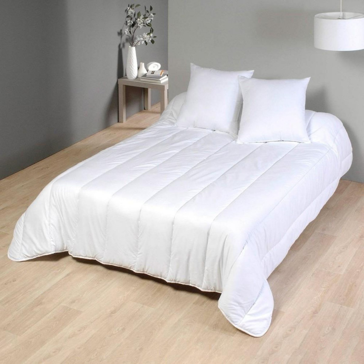 Mortreux Couette blanche chaude anti-moustiques anti-punaises de lit 220x240 cm