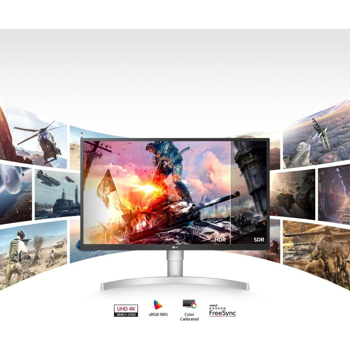 LG Ecran PC 4K 27UL550P-W Plat 27'' IPS