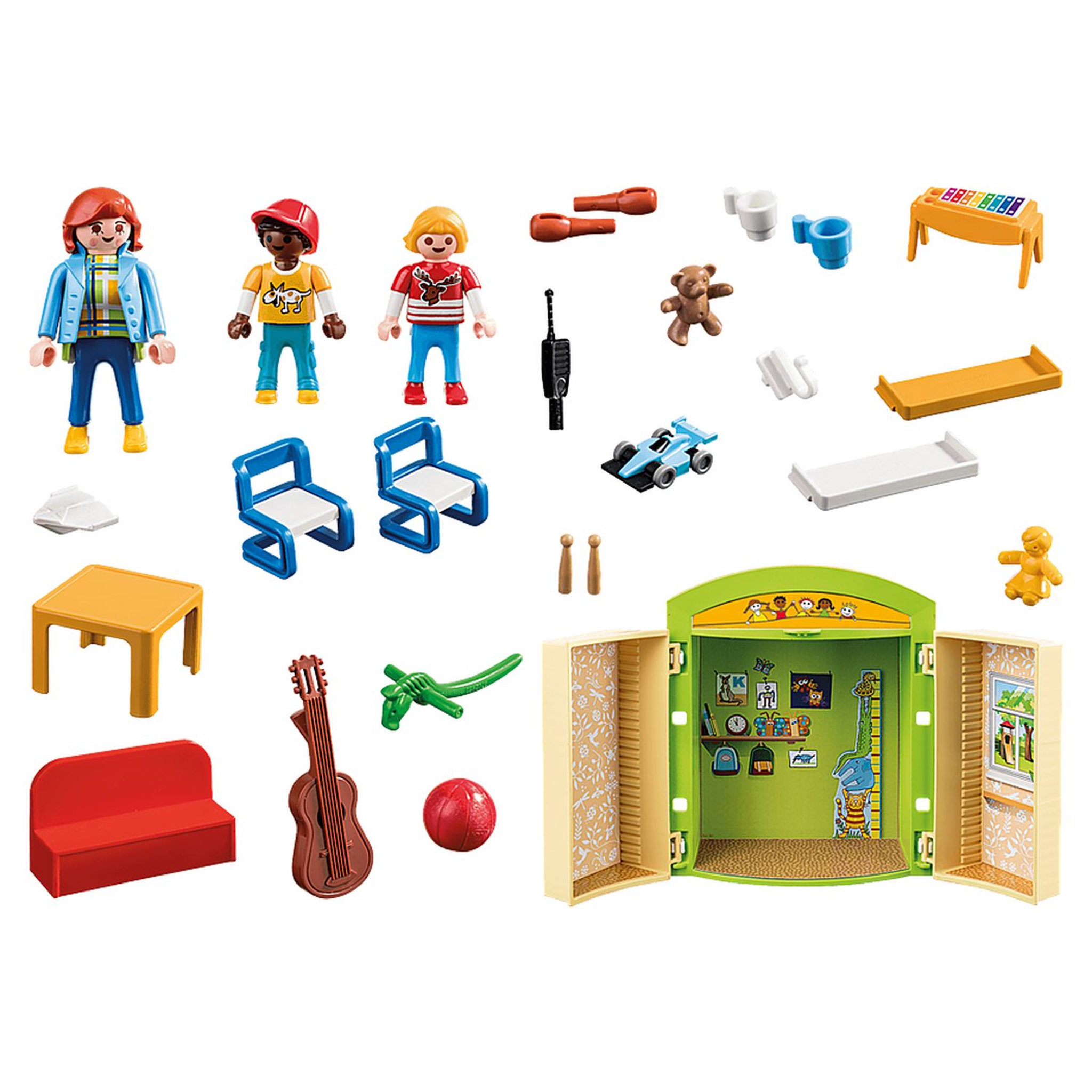 Voir la diapositive 2 : PLAYMOBIL 70308 - City Life - Coffre garderie