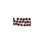Rayher Perles en bois FSC 100%, polies, 10mm ø, rouge brun, 52 pièces