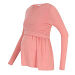 MAMALICIOUS T Shirt Manches  ongues  Femme Mamalicious  anabella. Coloris disponibles : Rose