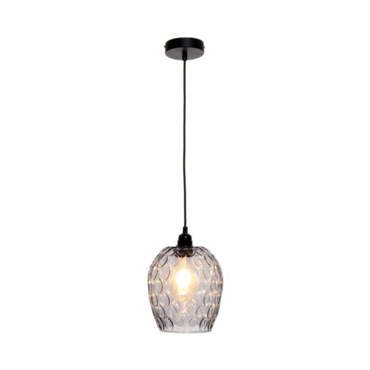 Paris Prix Lampe Suspension Déco  Corona  27cm Gris