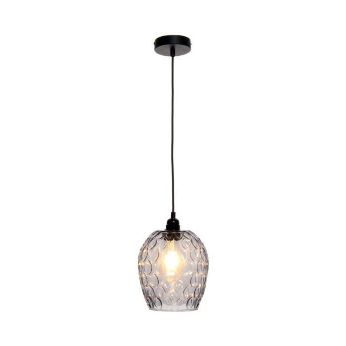 Paris Prix Lampe Suspension Déco  Corona  27cm Gris