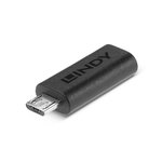 LINDY Lindy 41903 changeur de genre de câble USB Type C USB Type Micro-B Noir