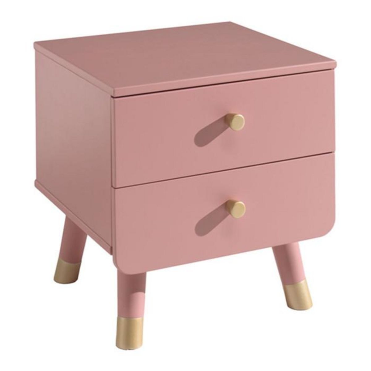 Paris Prix Pack - Lit Enfant & Chevet  Billy  90x200cm Rose