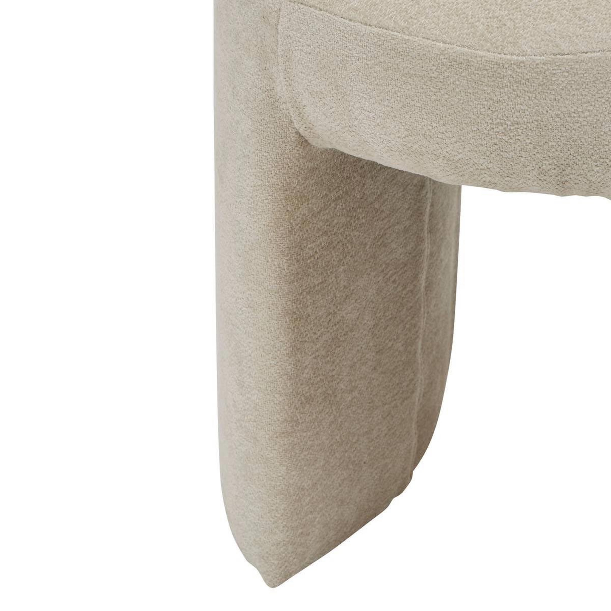 Voir la diapositive 2 : ATMOSPHERA Pouf design en tissu  jin  38cm beige