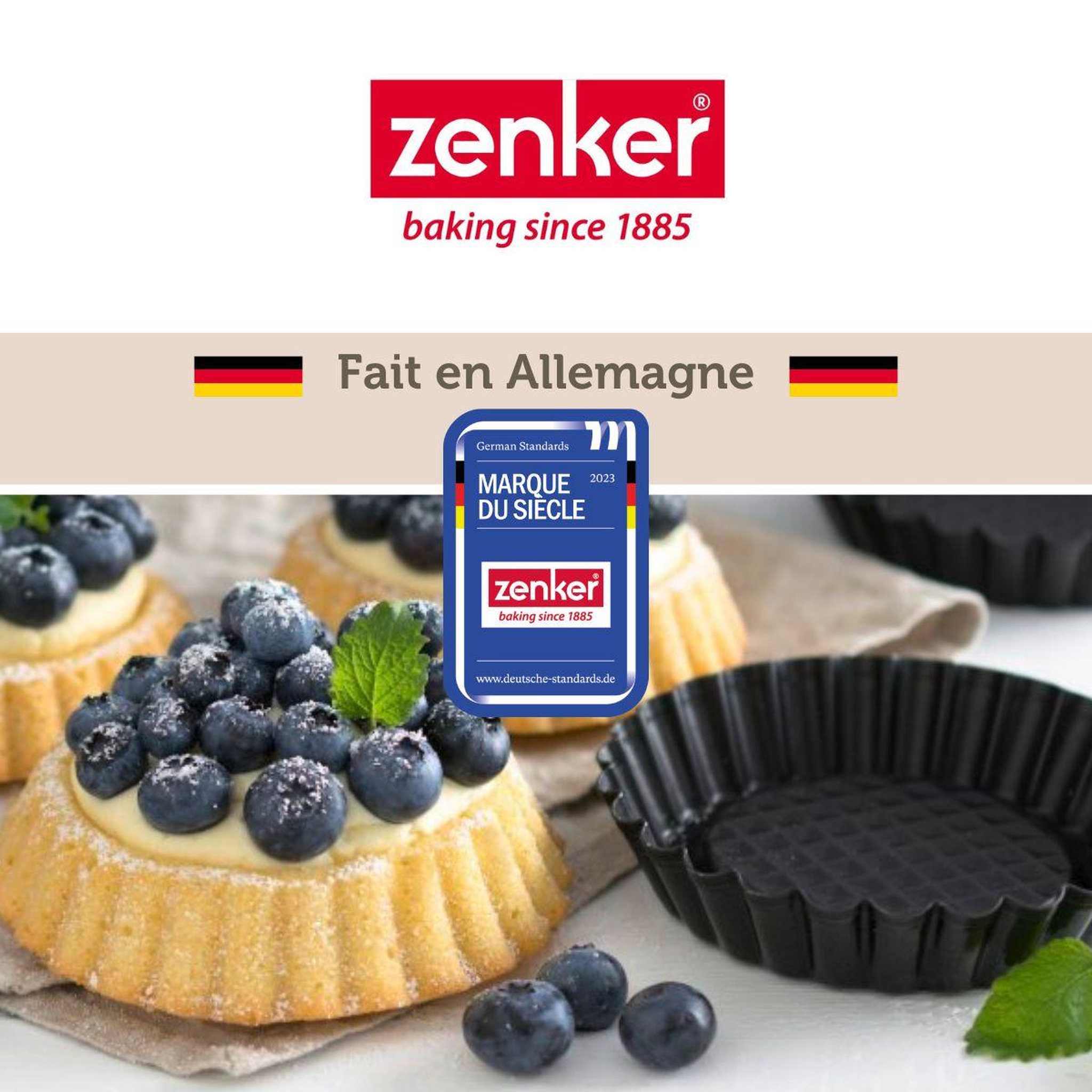 Voir la diapositive 6 : ZENKER Ensemble de 12 moules à tartelettes 10 cm zenker black metallic