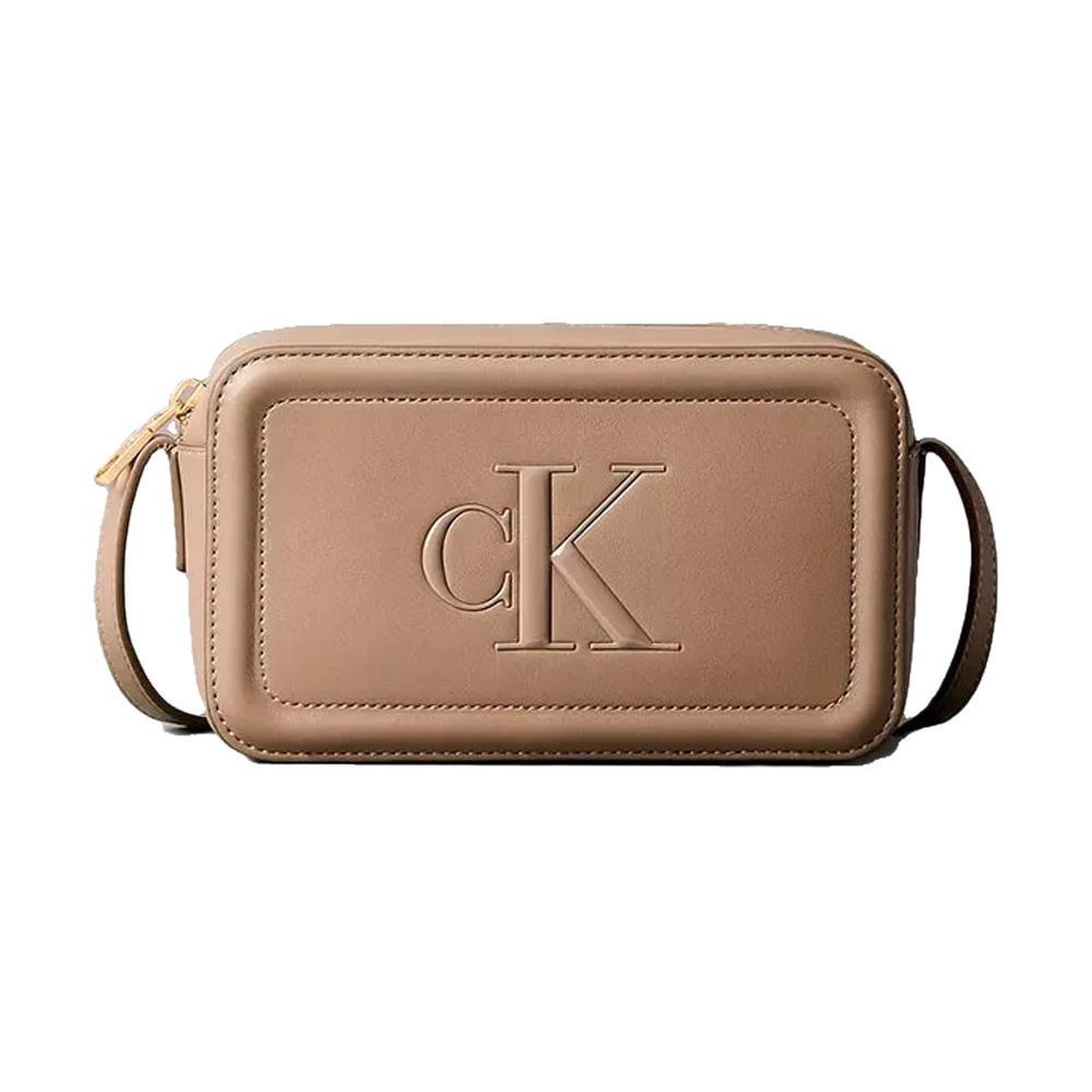 Voir la diapositive 1 : CALVIN KLEIN JEANS Sac à bandoulière Taupe Femme Calvin Klein Jeans Bold Ck Camera