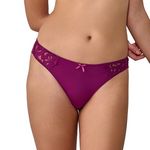 LES PETITES BOMBES Tanga Prune Femme  es Petites Bombes Emilie. Coloris disponibles : Violet