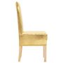 Voir la diapositive 3 : VIDAXL Housses extensibles de chaise droite 6 pcs Dore