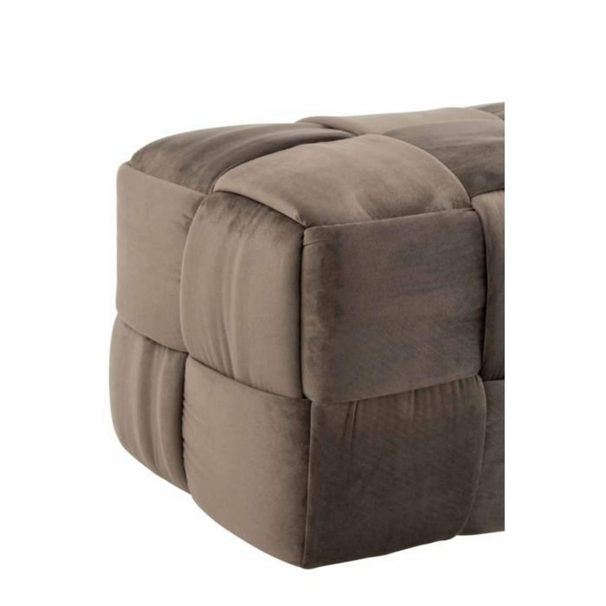Paris Prix Pouf Design  3 Personnes  120cm Gris Foncé