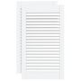 Voir la diapositive 2 : VIDAXL Portes d armoire à persiennes 2 pcs blanc 69x39,4 cm pin massif
