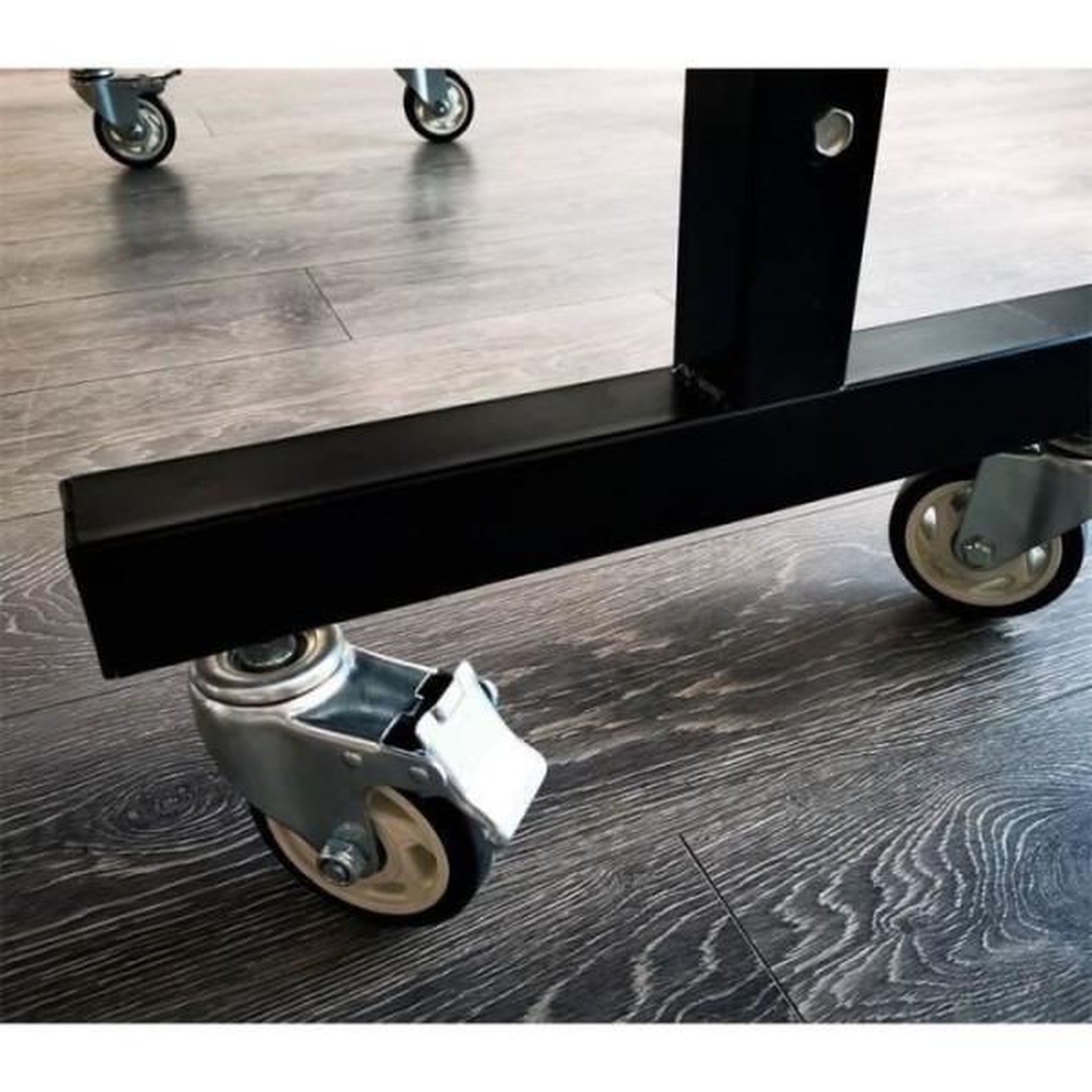 Voir la diapositive 4 : MARKET24 Table tennis de table - table de ping-pong - pliable - usage exterieure - 2 raquettes avec housse + 3 balles inclues - bleu et n