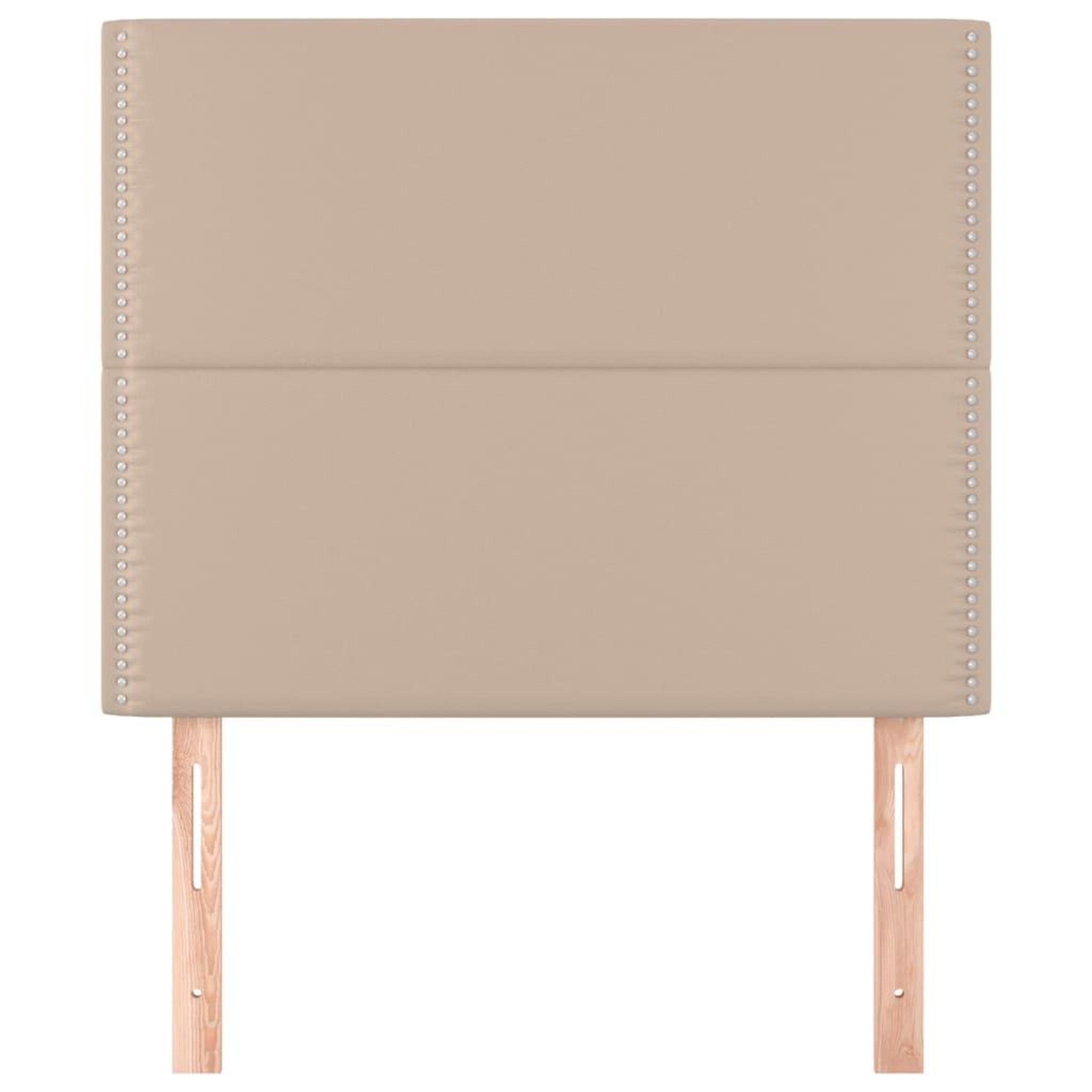 Voir la diapositive 3 : VIDAXL Tetes de lit 2 pcs Cappuccino 100x5x78/88 cm Similicuir
