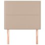 Voir la diapositive 3 : VIDAXL Tetes de lit 2 pcs Cappuccino 100x5x78/88 cm Similicuir
