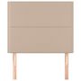 Voir la diapositive 3 : VIDAXL Tetes de lit 2 pcs Cappuccino 100x5x78/88 cm Similicuir
