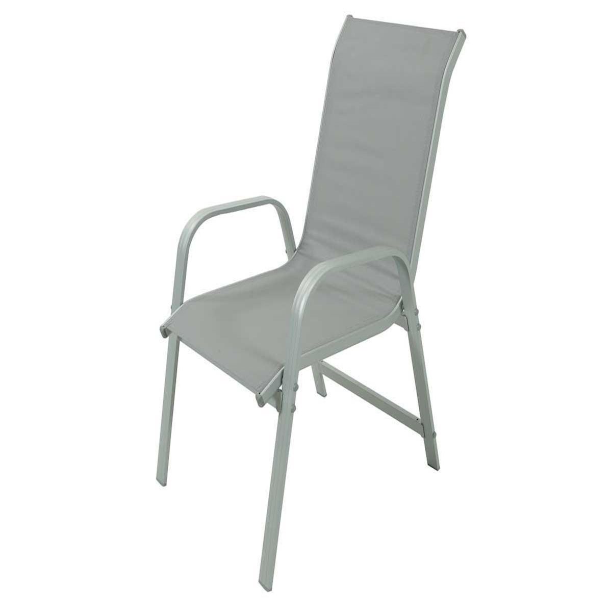 Habitat et Jardin Fauteuil jardin Alu/Textilène  Porto  - Phoenix - Gris clair - Lot de 2