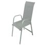 Voir la diapositive 2 : Habitat et Jardin Fauteuil jardin Alu/Textilène  Porto  - Phoenix - Gris clair - Lot de 2