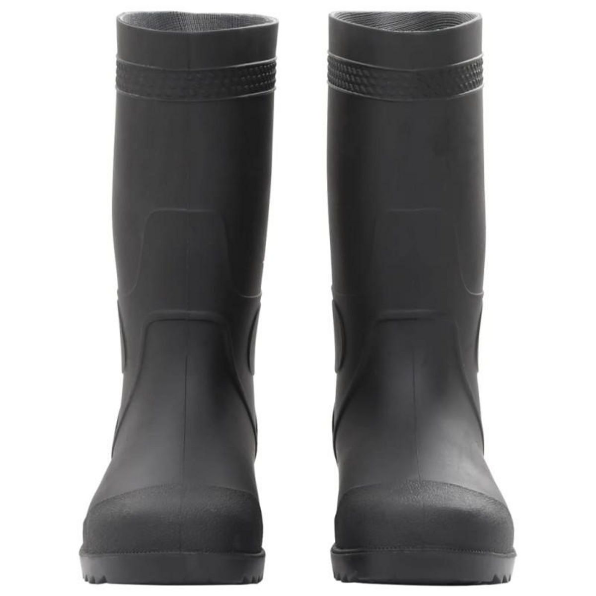 VIDAXL Bottes de pluie noir taille 39 PVC