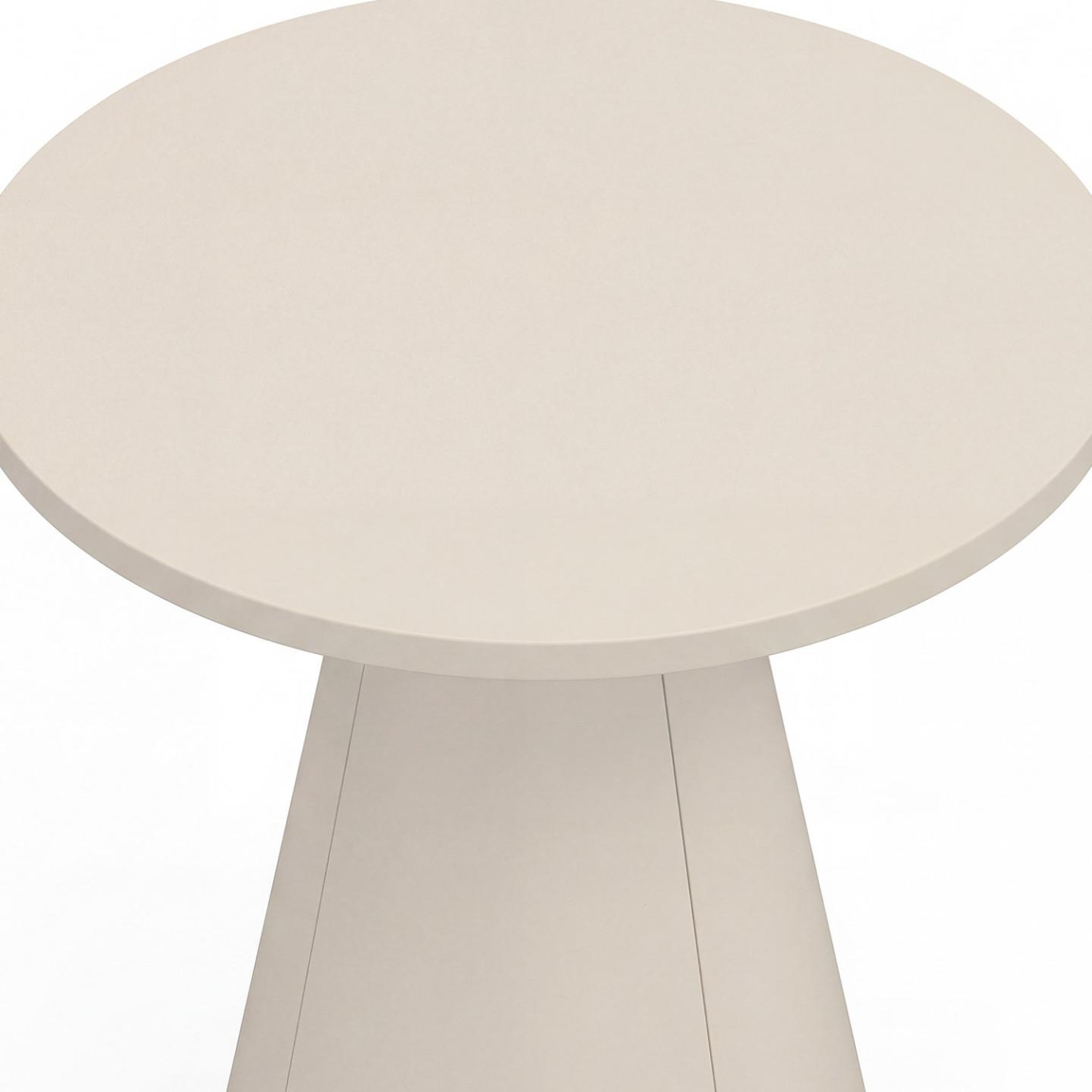 Voir la diapositive 6 : ID MARKET Lot de 2 tables d'appoint rondes, bouts de canapé, tables de chevet ELEONORE 40 cm métal beige