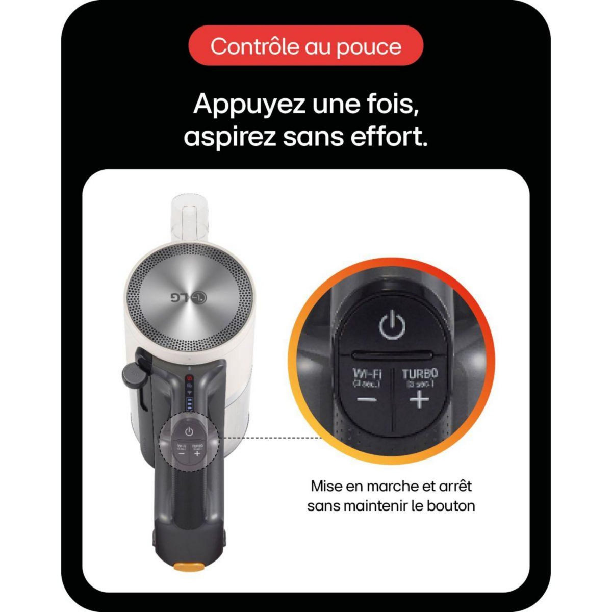 LG Aspirateur balai A9K-LITE1C