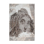 Paris Prix Tapis Vintage à Poils Courts  Iglesia  Taupe. Coloris disponibles : Marron