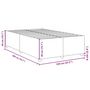 Voir la diapositive 6 : VIDAXL Cadre de lit sans matelas marron fonce 120x200 cm tissu