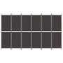 Voir la diapositive 3 : VIDAXL Cloison de separation 6 panneaux Marron 300x180 cm Tissu
