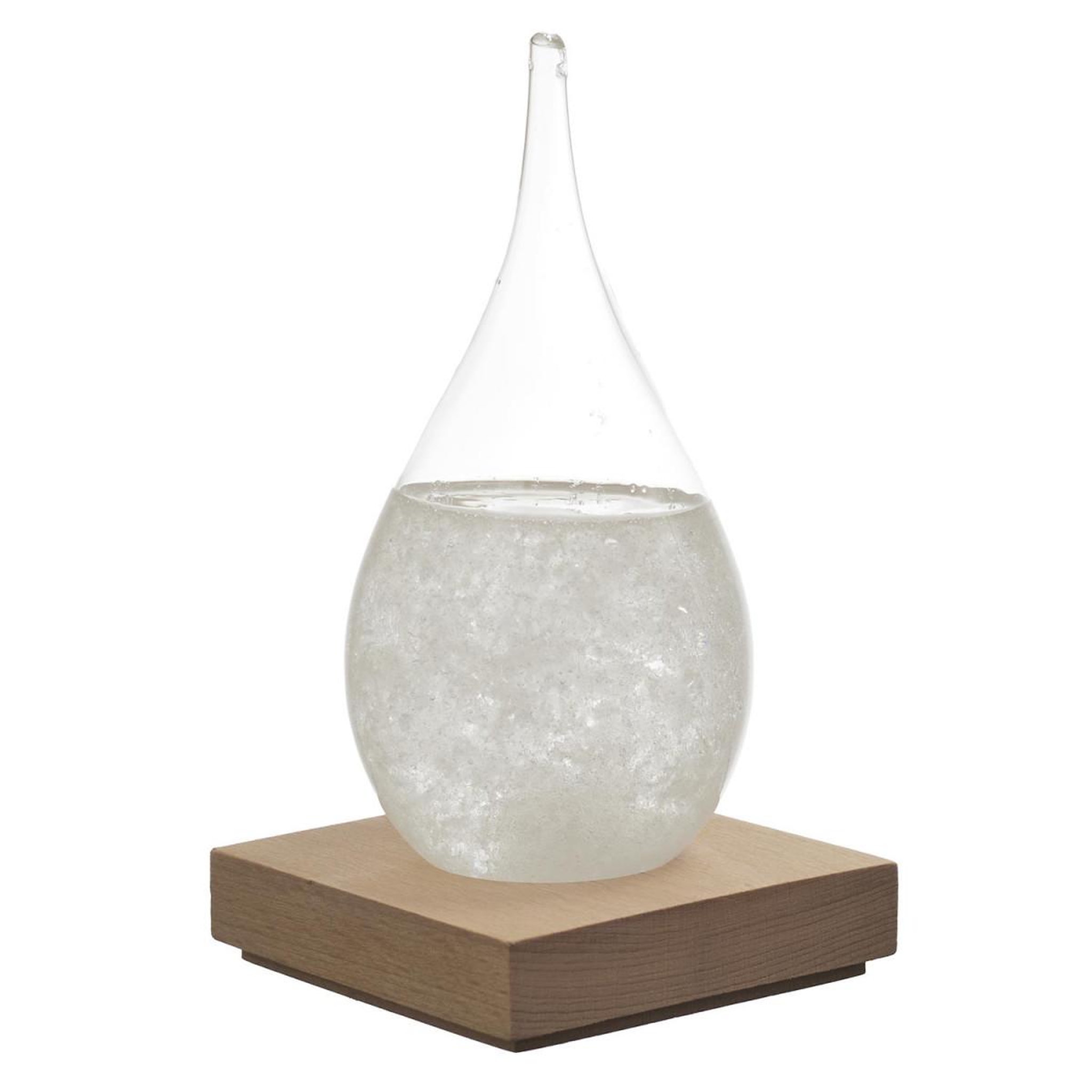 The Home Deco Factory Baromètre à cristaux  verre tempête  17cm transparent