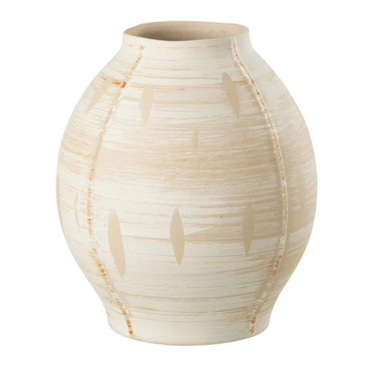 Paris Prix Vase Déco en Argile  Rudy  28cm Beige