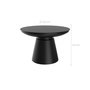 Voir la diapositive 4 : Rendez vous déco Table basse ronde en métal noir D60 cm-Gomez