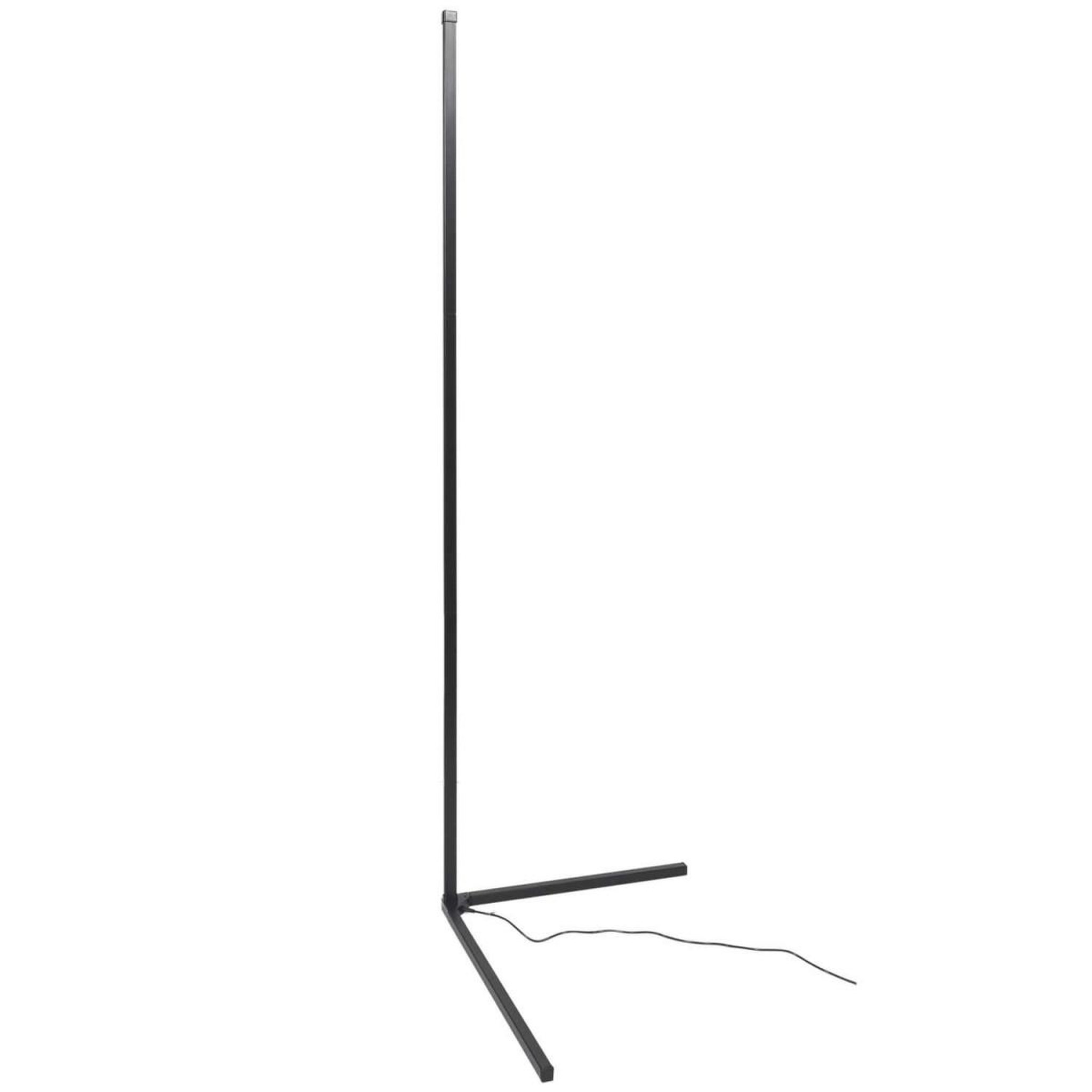 Voir la diapositive 2 : The Home Deco Factory Lampadaire d'angle à led  tube  142cm noir