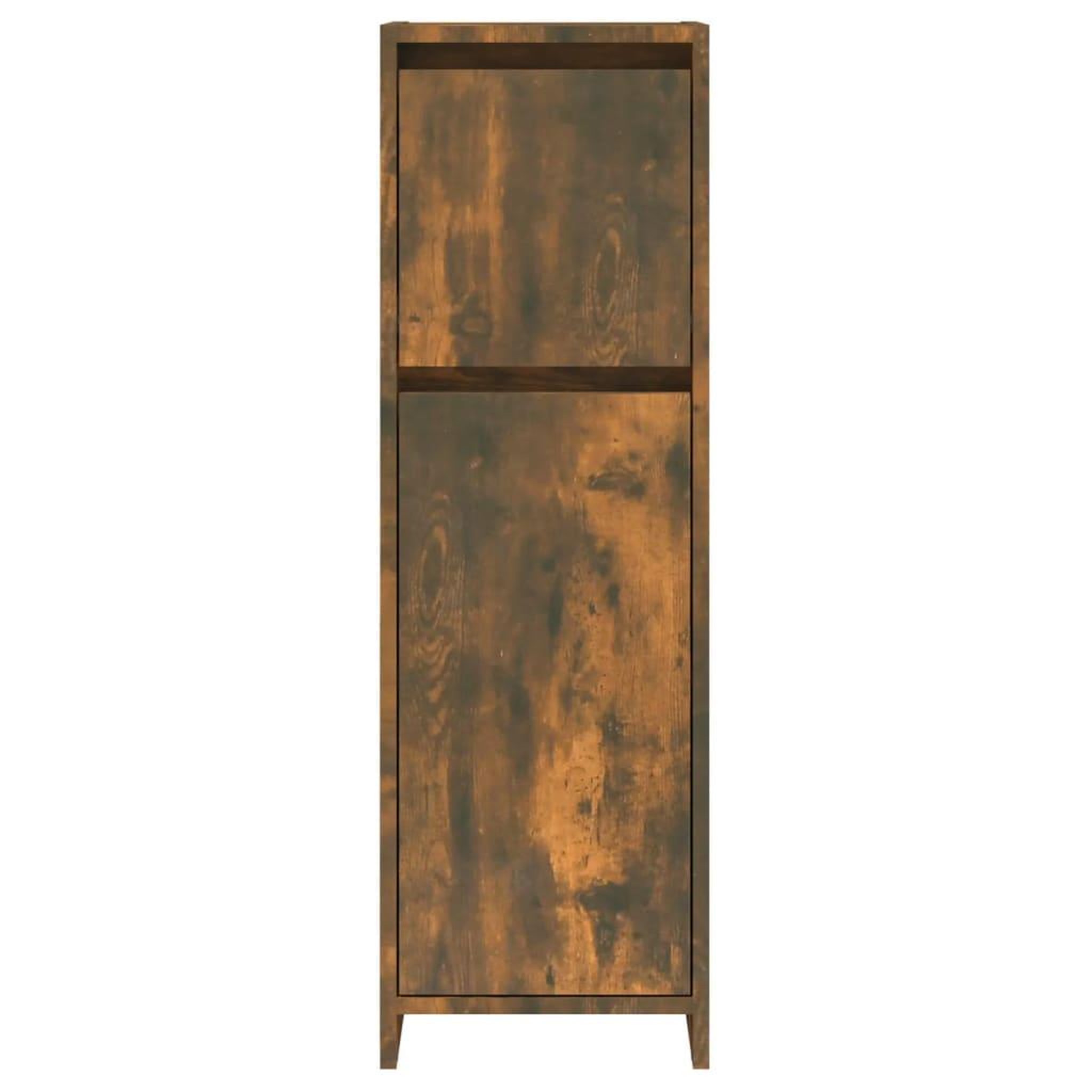 Voir la diapositive 3 : VIDAXL Armoire de bain Chene fume 30x30x95 cm Bois d'ingenierie