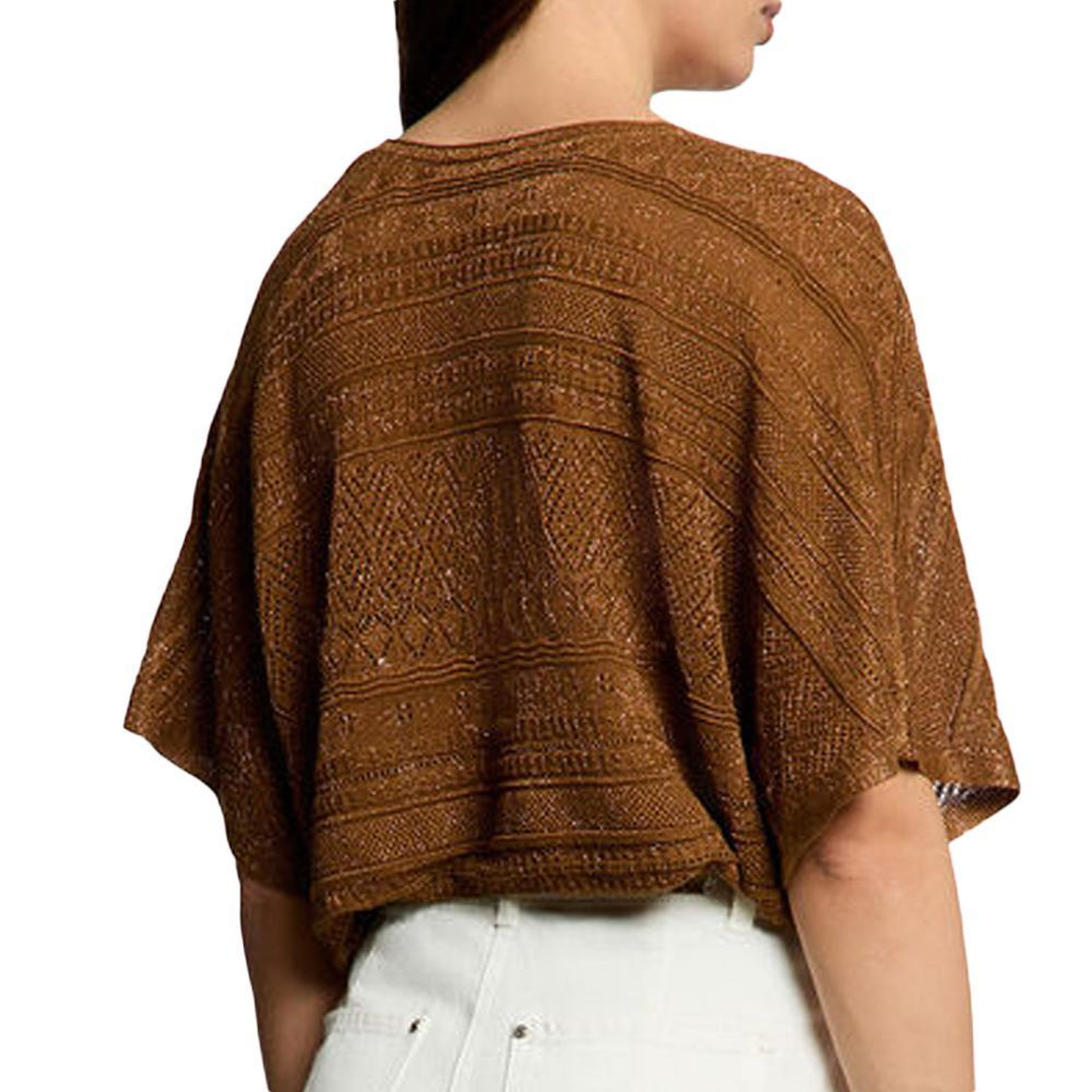 Voir la diapositive 4 : MORGAN Pull marron femme morgan tricotages fantaisies