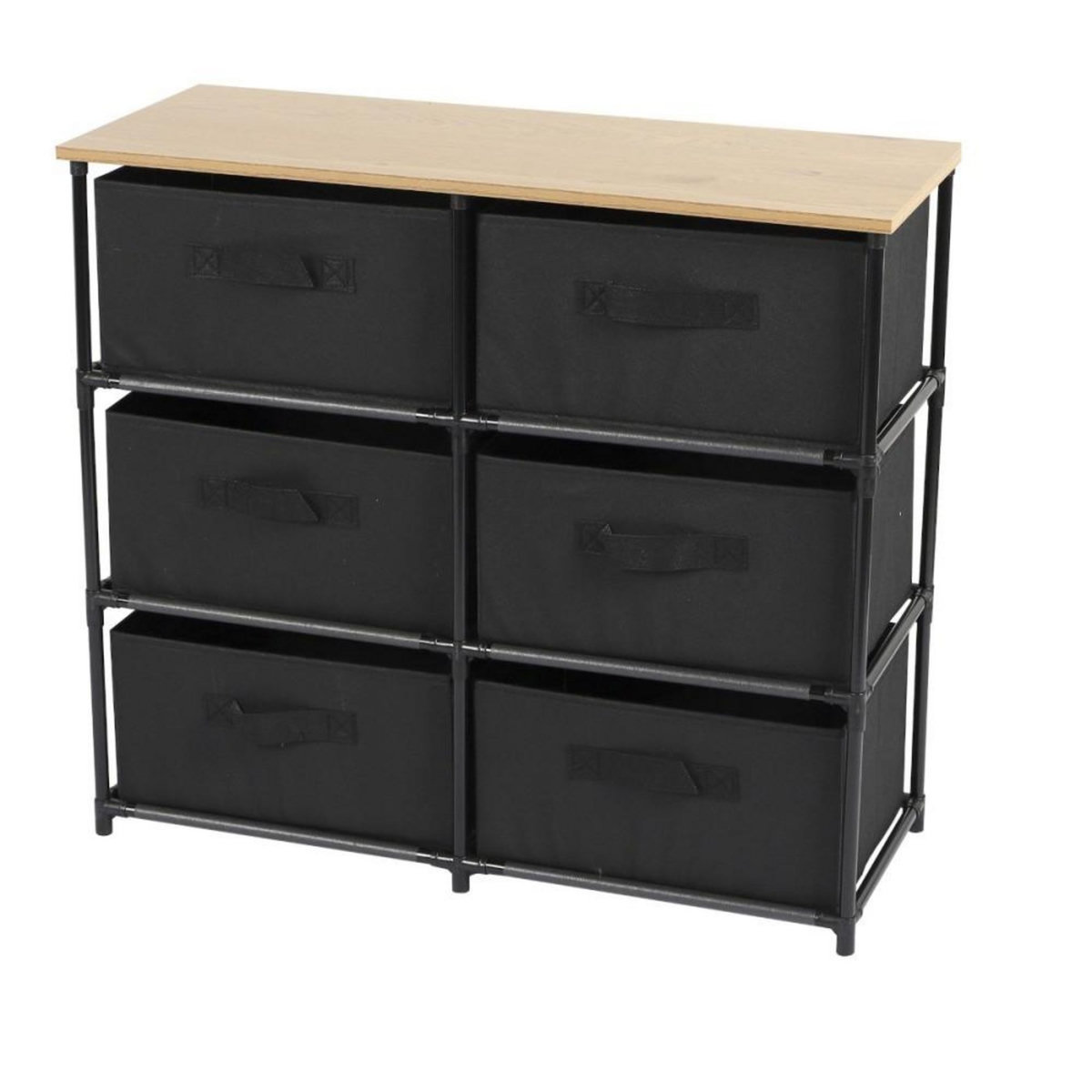 FORNORD Commode 6 tiroirs intissés