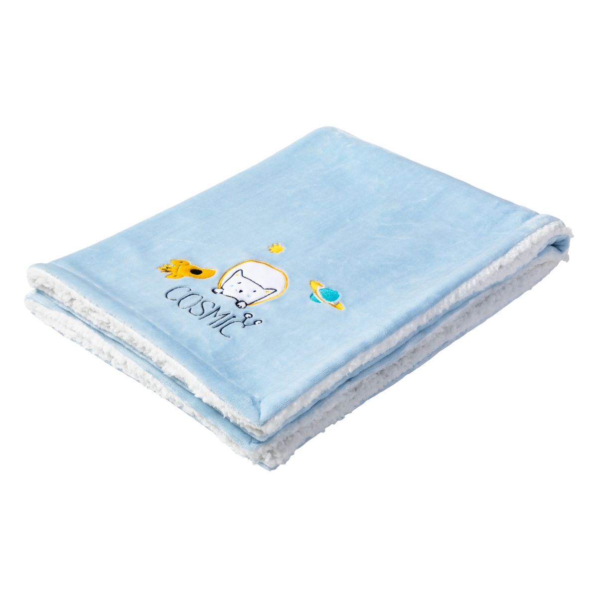 Babycalin Couverture 75x100cm bi-matiere Cosmic