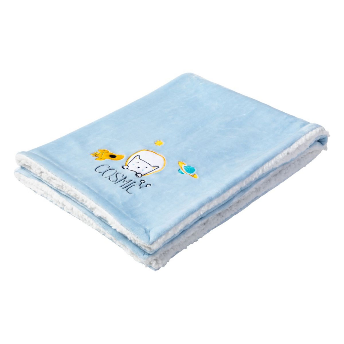 Babycalin Couverture 75x100cm bi-matiere Cosmic