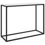 Voir la diapositive 1 : VIDAXL Table console Blanc 100x35x75 cm Verre trempe