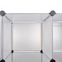 Voir la diapositive 5 : VIDAXL Cabinet modulable avec 18 compartiments blanc 37x146x180,5 cm