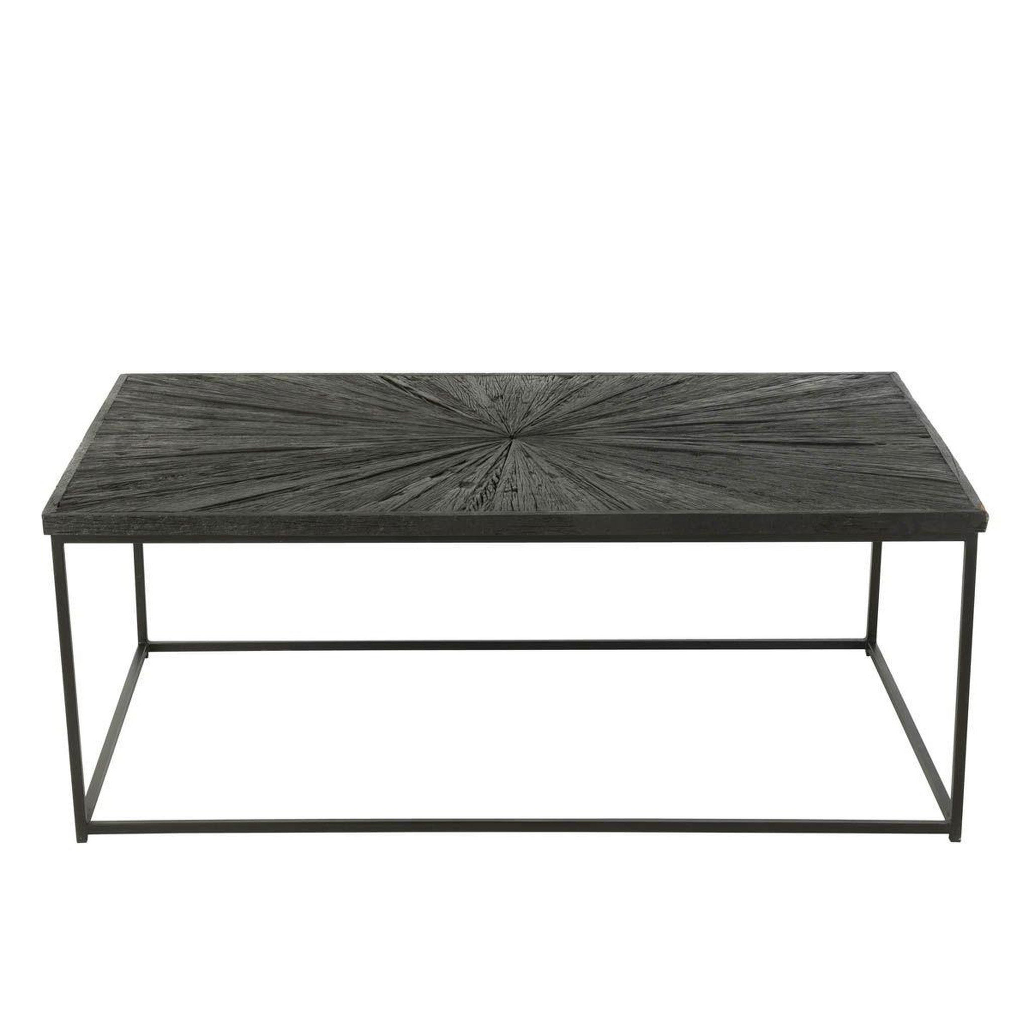 Voir la diapositive 2 : J-LINE Table basse en bois  shanil  120cm noir