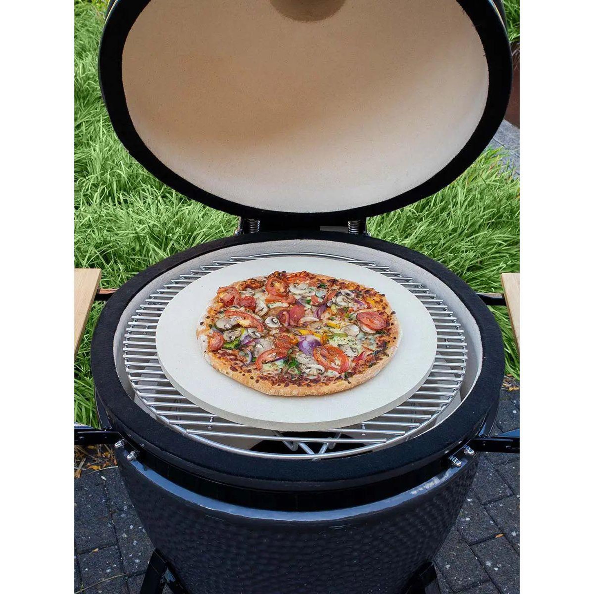Voir la diapositive 3 : GRILL GURU Pierre à pizza pizza & baking stone large 38