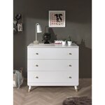 Commode 3 tiroirs L100cm EMMY