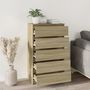 Voir la diapositive 3 : VIDAXL Commode Chene sonoma 60x36x103 cm Bois d'ingenierie