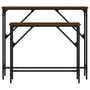 Voir la diapositive 4 : VIDAXL Tables console 2 pcs chene marron bois d'ingenierie