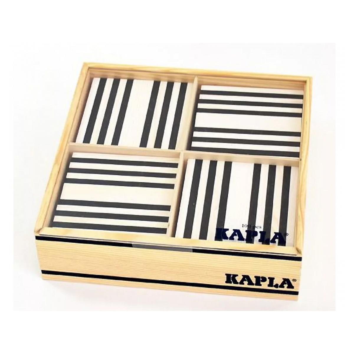 Kapla La planchette magique  Boite 100 pieces Noir et Blanc