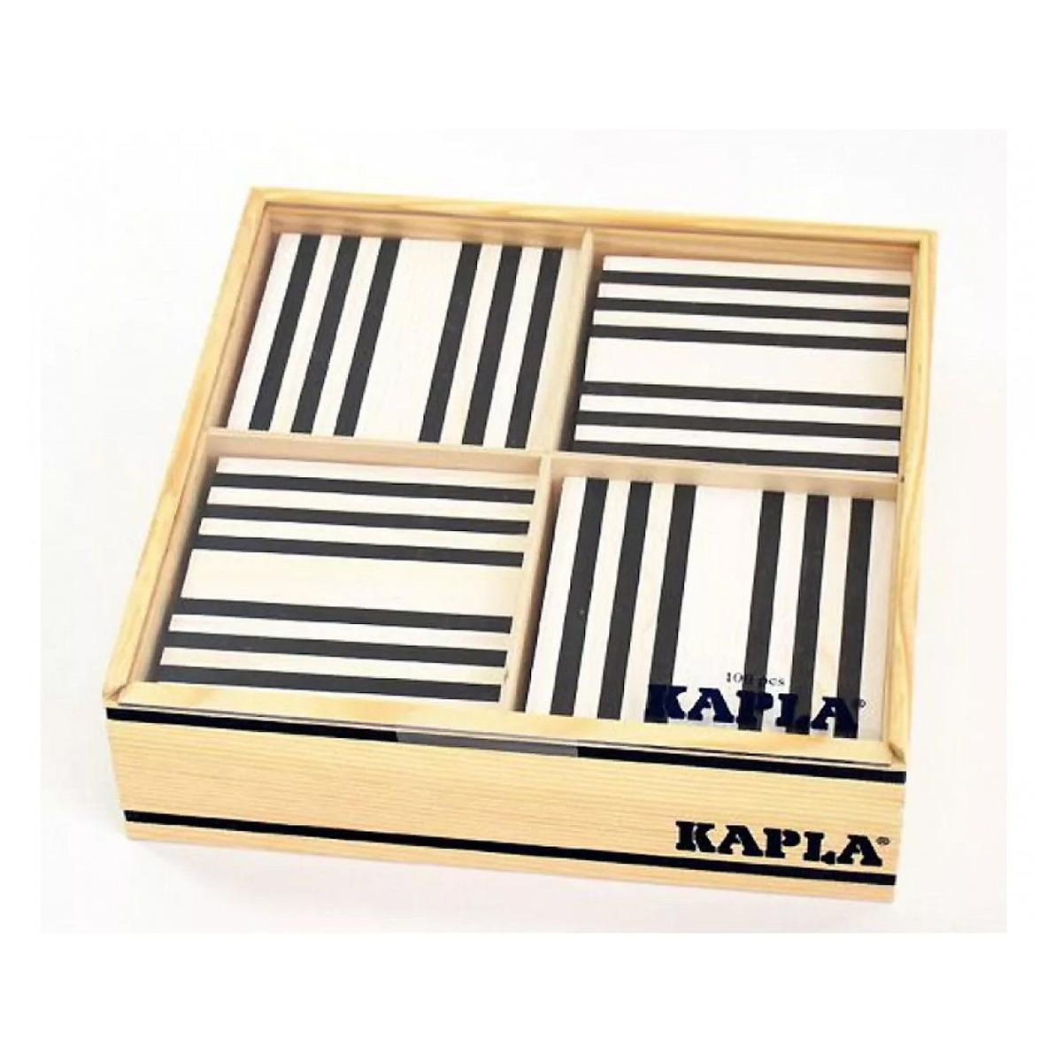 Kapla La planchette magique  Boite 100 pieces Noir et Blanc
