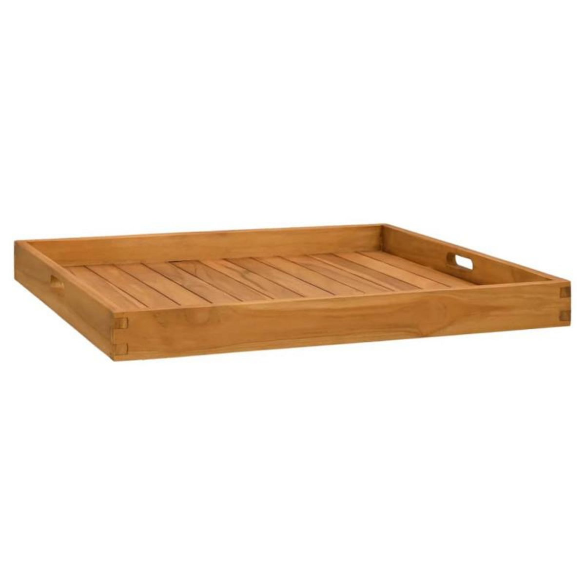 VIDAXL Plateau de service 70x70 cm Bois de teck massif