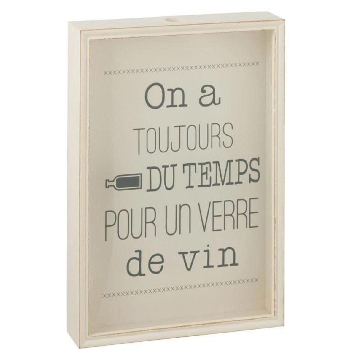 Paris Prix Cadre Déco Bouchon  Verre de Vin  50cm Ivoire