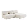 Voir la diapositive 2 : LISA DESIGN Onyx - canapé modulable d'angle réversible 4 places - en tissu mailles 3d