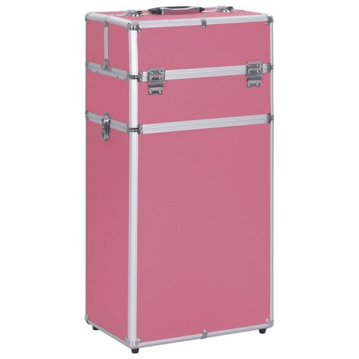 VIDAXL Chariot de maquillage Aluminium Rose